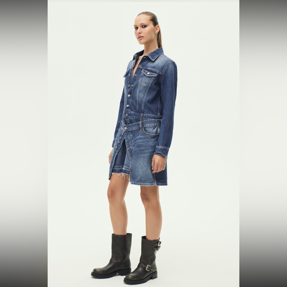 NET Zara Denim Mini Dress - Picture 4 of 11
